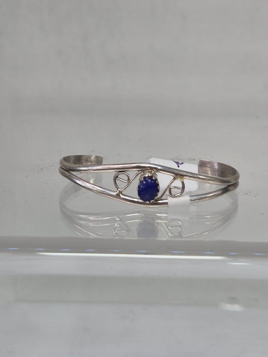 Lapis & Sterling Silver Baby Bracelet