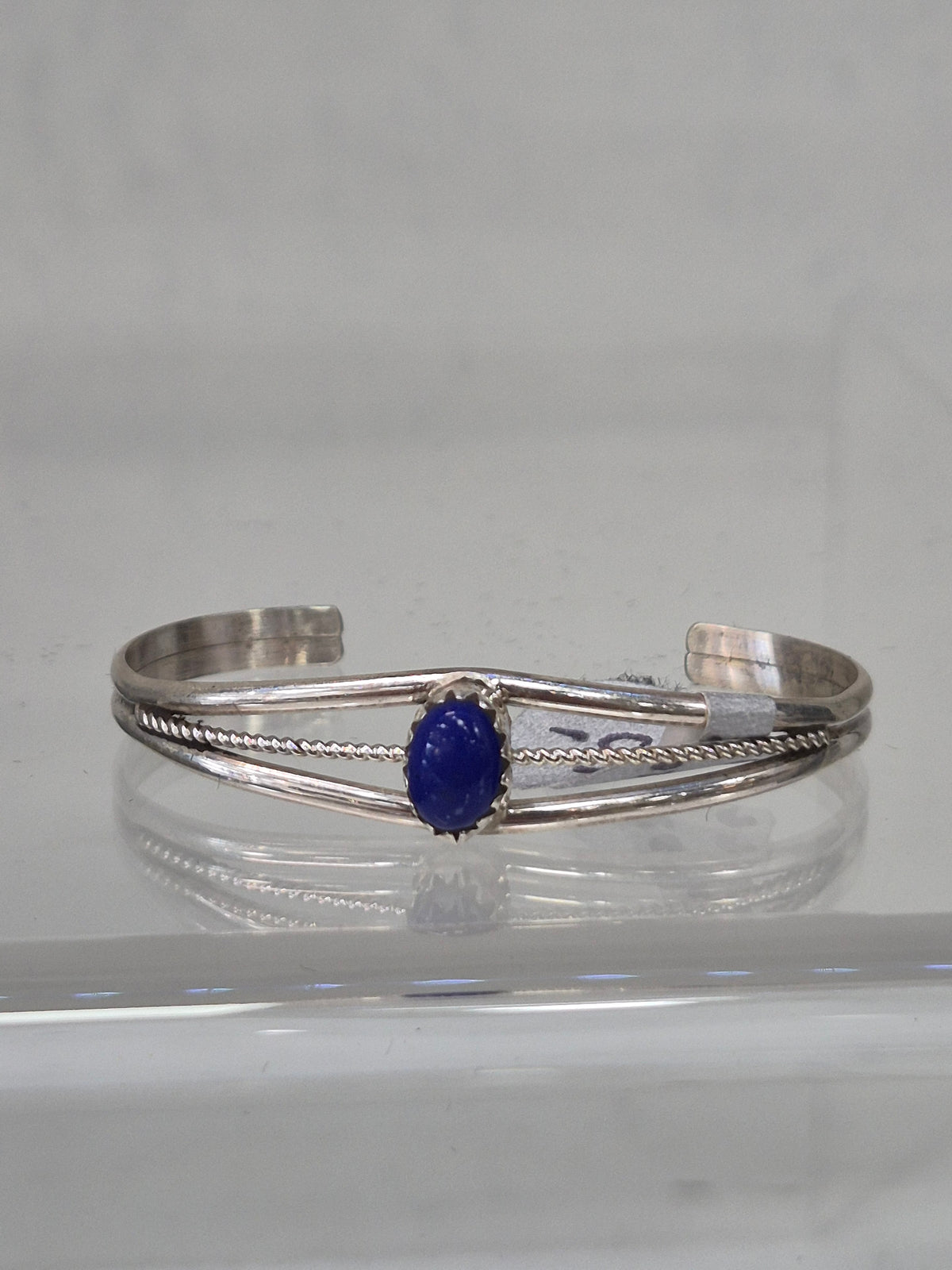 Sterling Silver & Lapis Baby Bracelet