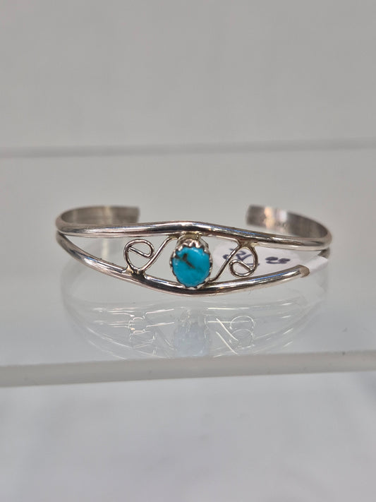 Sterling & Turquoise Baby Bracelet