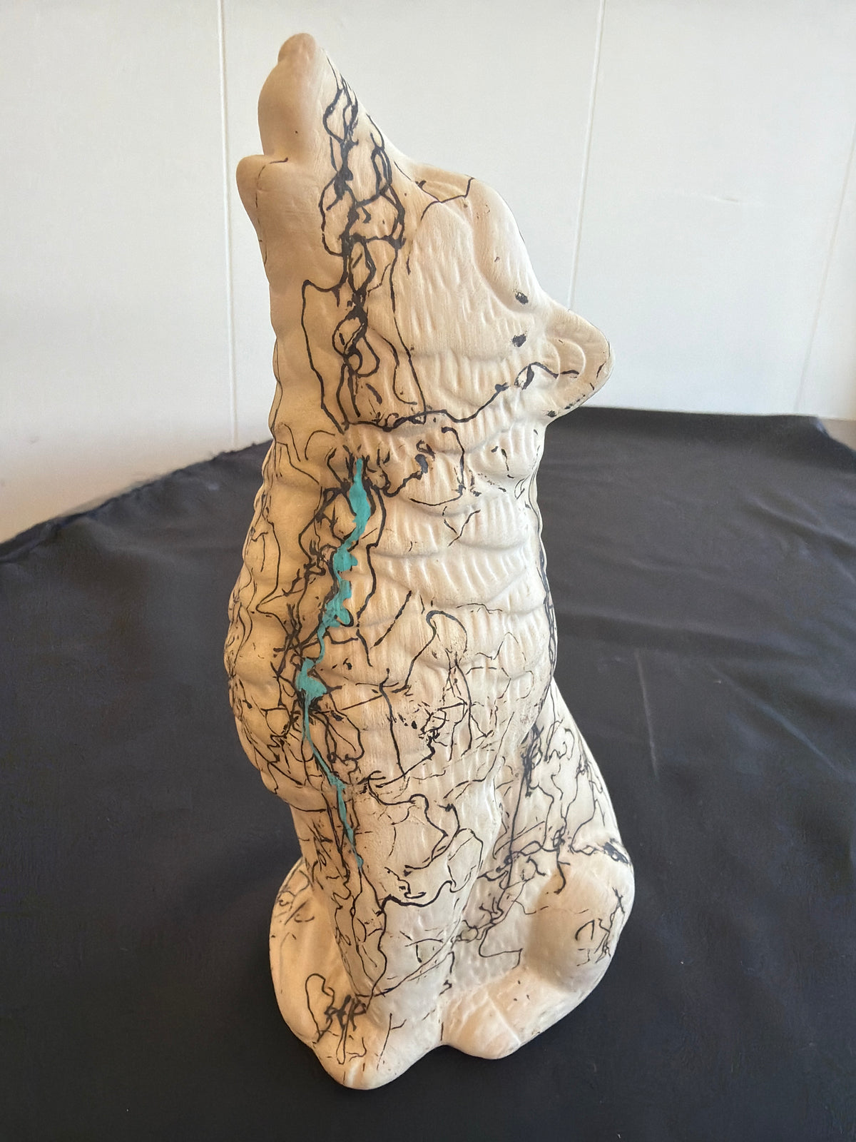 Horsehair Pottery - Wolf (2)