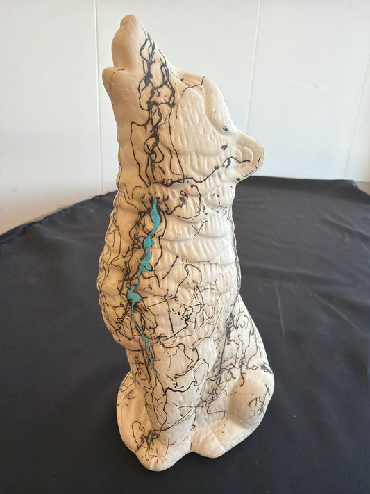 Horsehair Pottery - Wolf (2)
