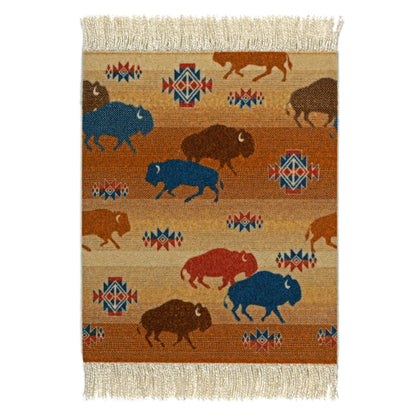 4 Pc CoasterRug Set Pendleton Prairie Rush Hour