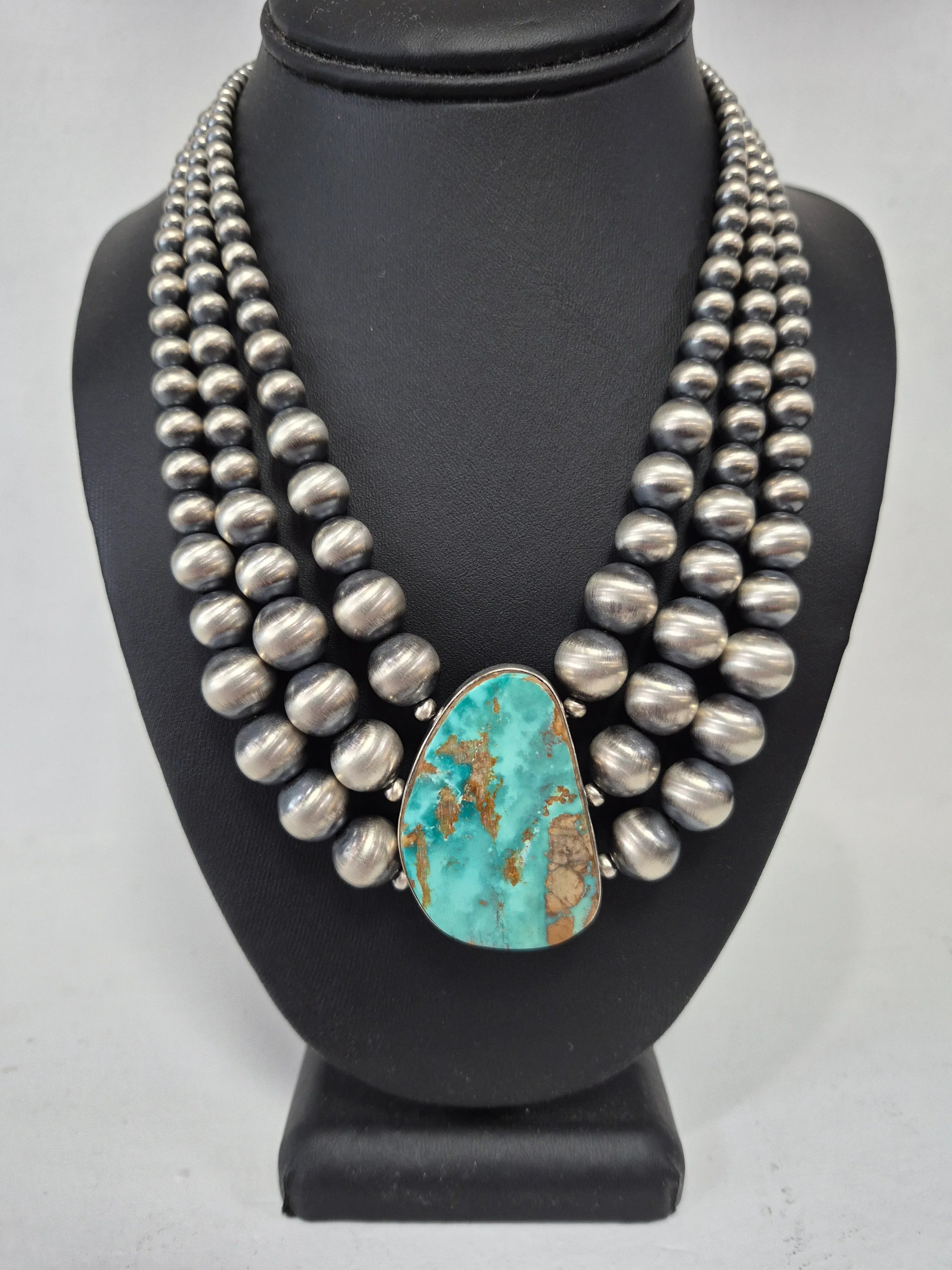 Navajo Pearl & Turquoise Statement Necklace – McKees's Indian Store