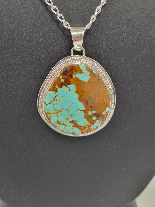 #8 Turquoise & Sterling Silver Necklace
