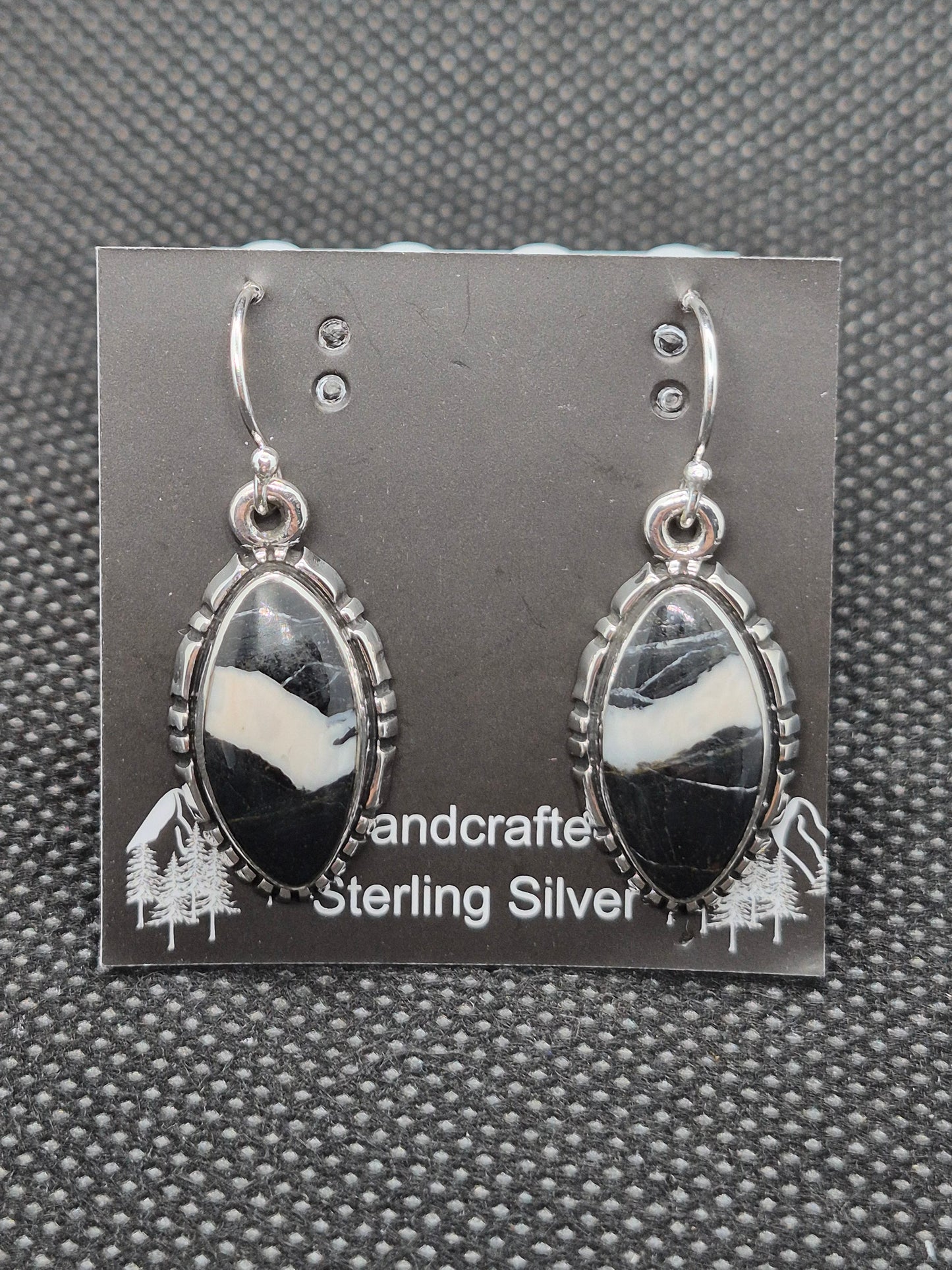 White Buffalo Turquoise Earrings