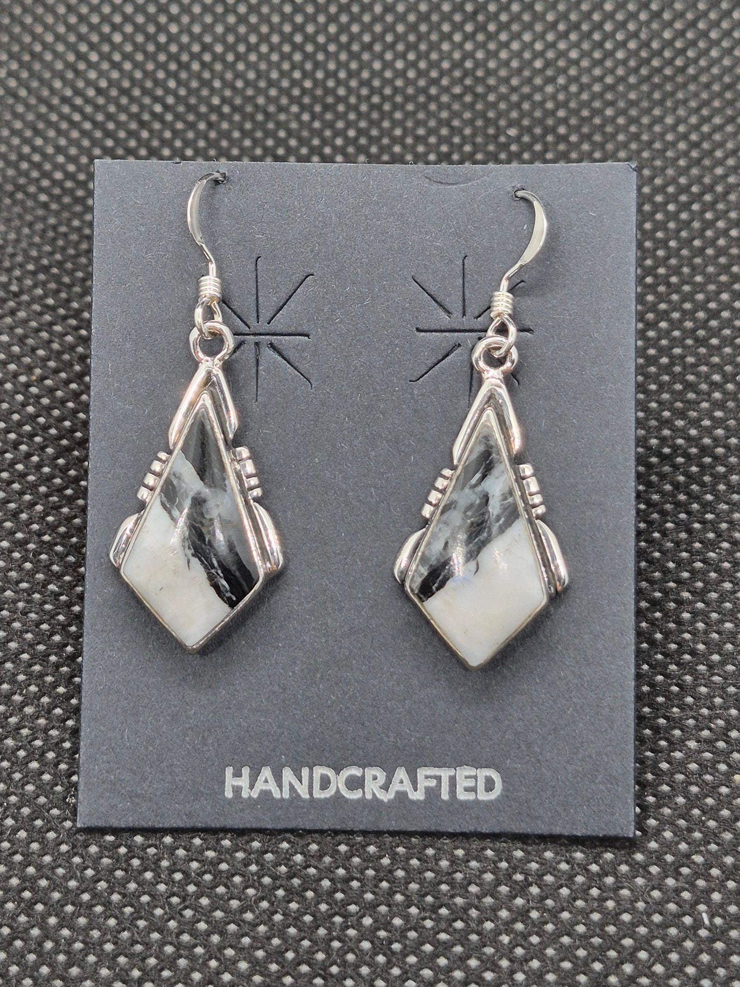White Buffalo Turquoise Earrings