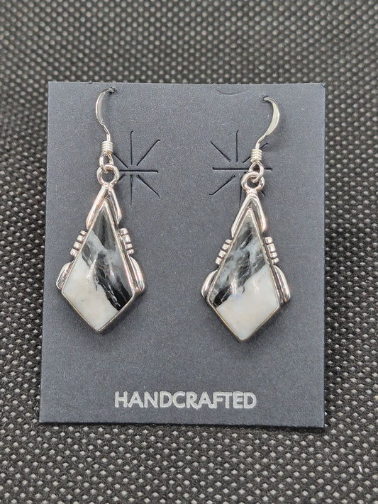 White Buffalo Turquoise Earrings