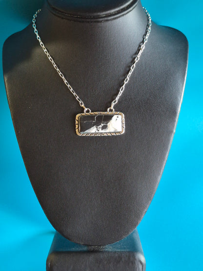White Buffalo Turquoise & Sterling Silver