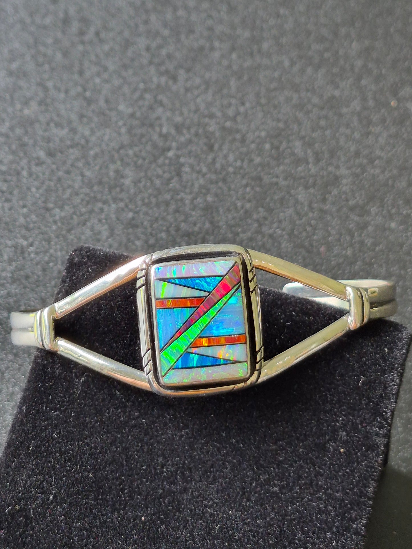 Lab Opal Inlay Bracelet