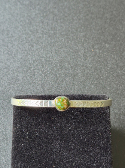 Sonoran Turquoise & Sterling Silver Thin Bracelet
