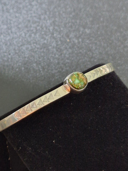 Sonoran Turquoise & Sterling Silver Thin Bracelet