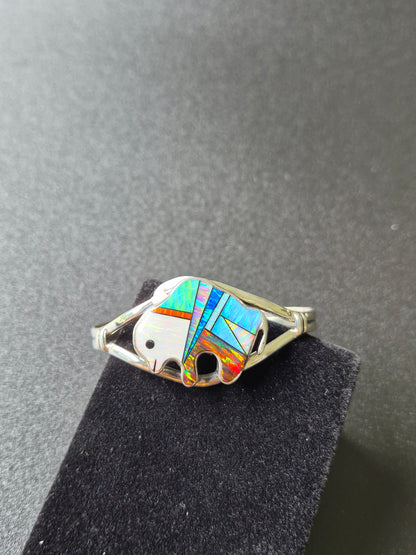 Lab Opal Buffalo Bracelet
