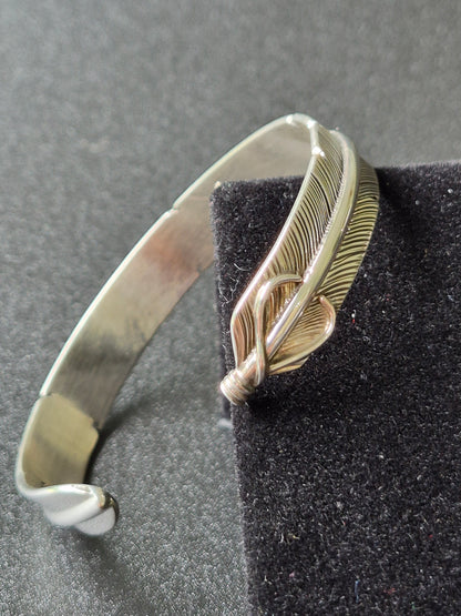 Sterling Silver Feather Bracelet