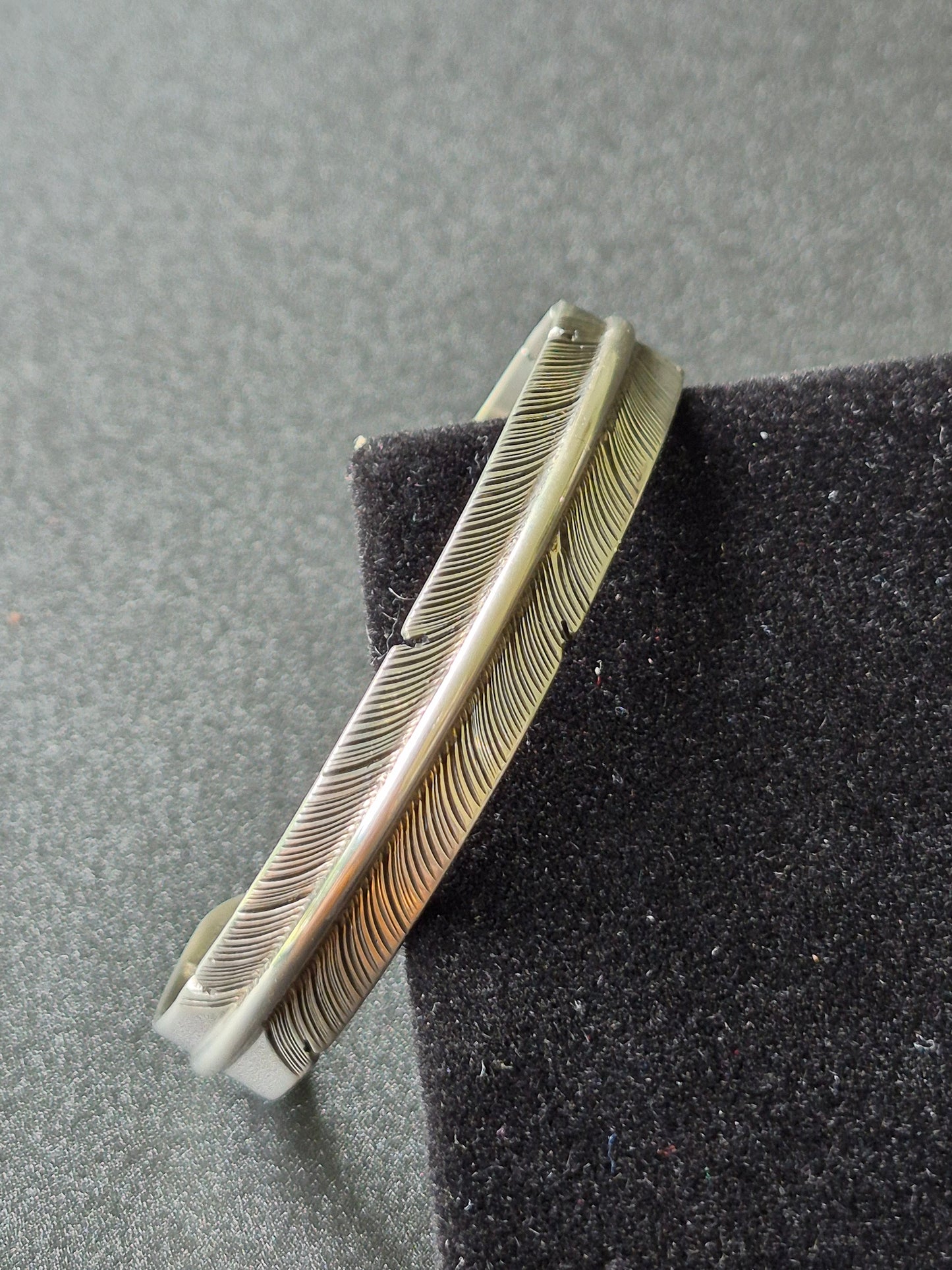 Sterling Silver Feather Bracelet