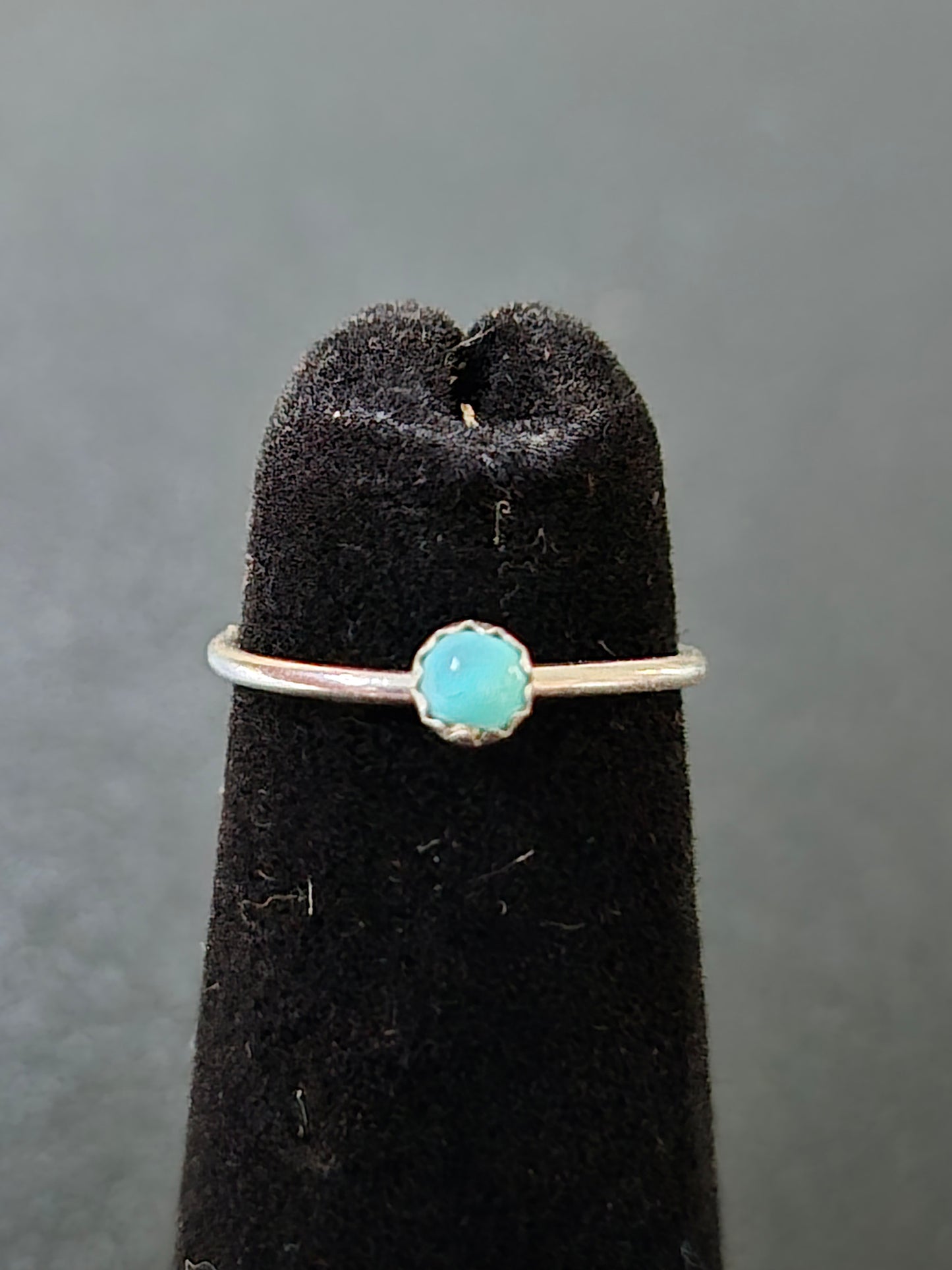 Turquoise & Sterling Silver Baby Ring