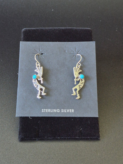 Sterling Silver Kokopelli Earrings