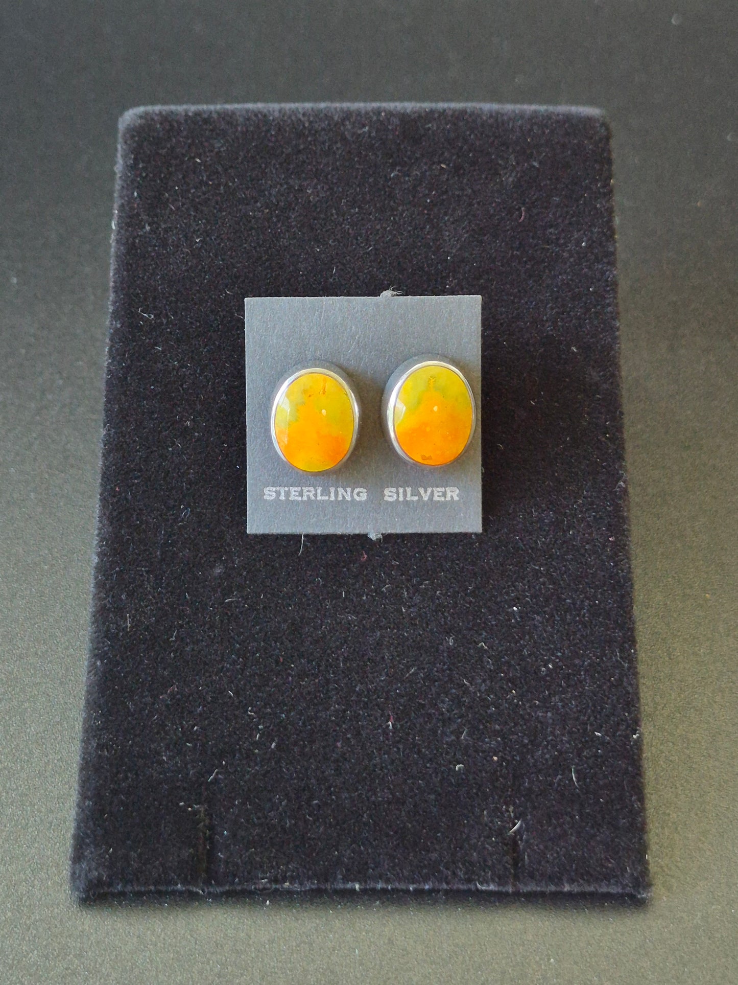 Bumblebee Jasper & SS Stud Earrings