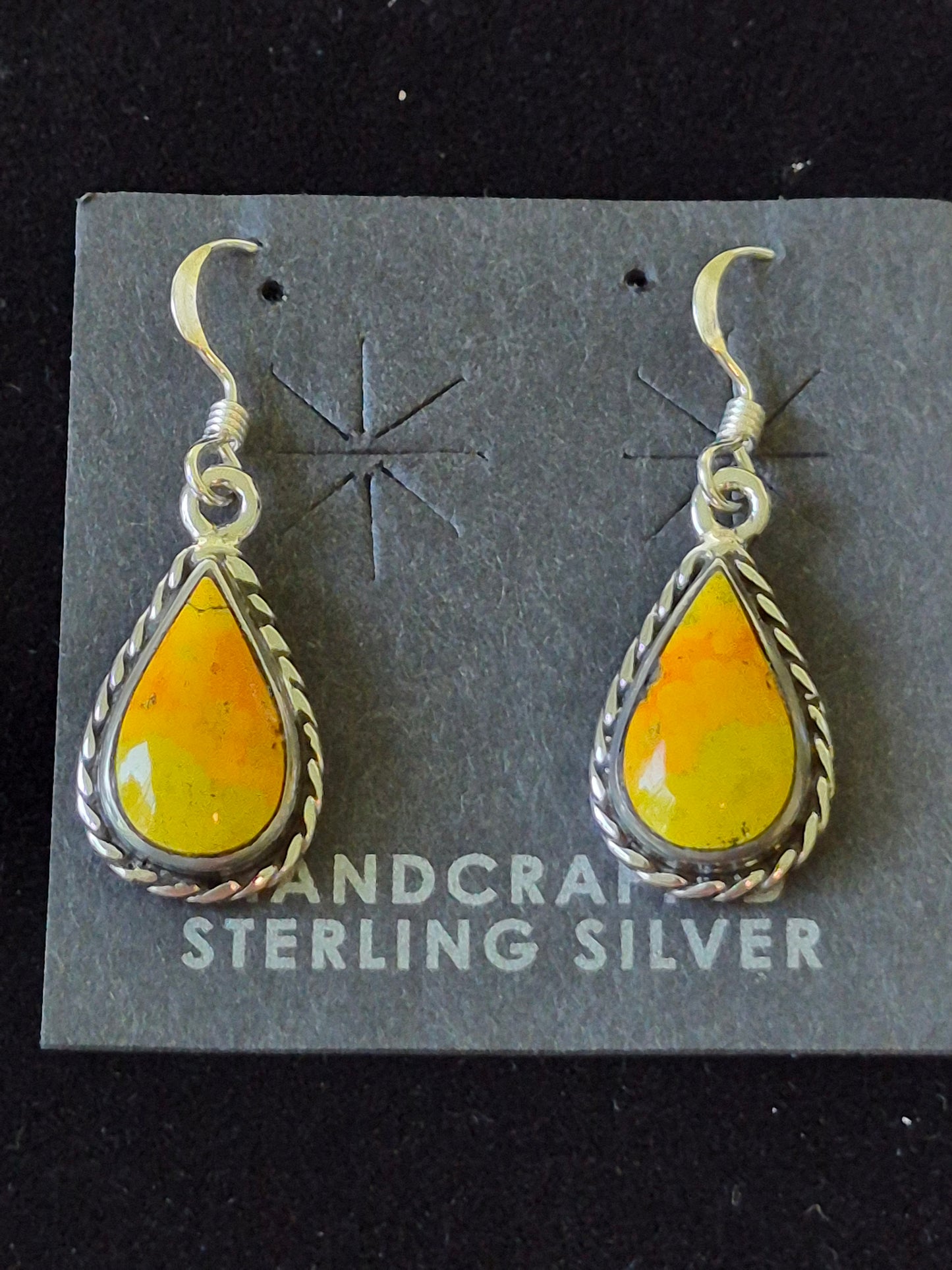 Sterling Silver & Bumblebee Jasper Earrings