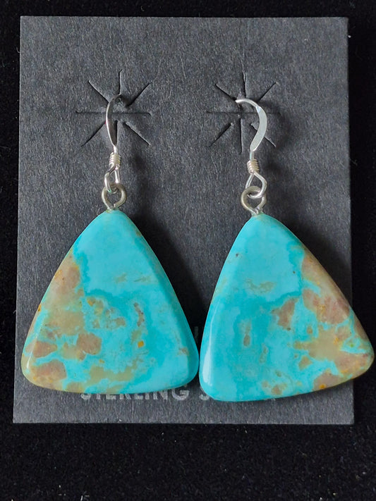 Turquoise slab Earrings