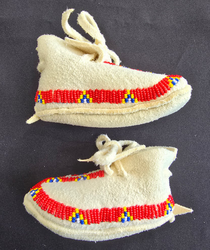 Baby Moccasins - Newborn (Red)