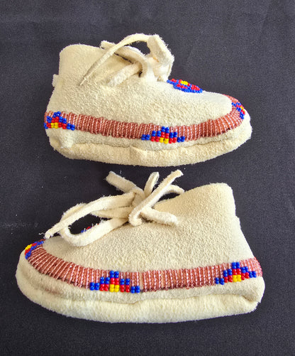 Baby Moccasins - 0-3mo. (Transpar Pink/Blue/Red)