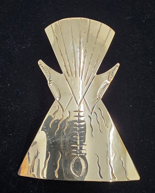 Bronze Tipi Scarf Slide