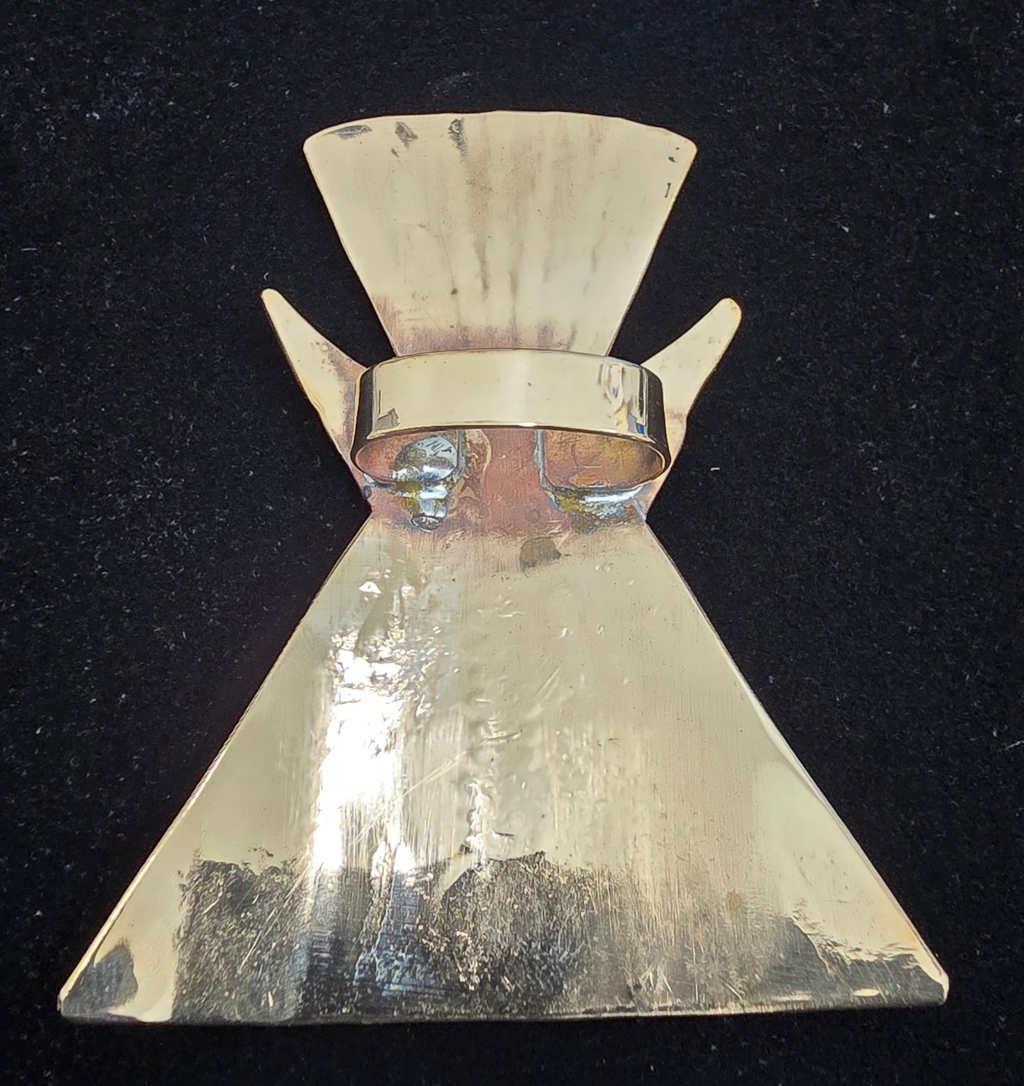 Bronze Tipi Scarf Slide