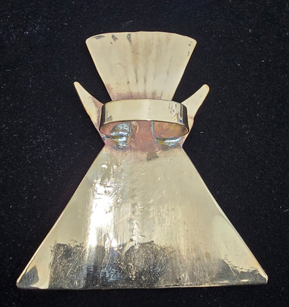 Bronze Tipi Scarf Slide