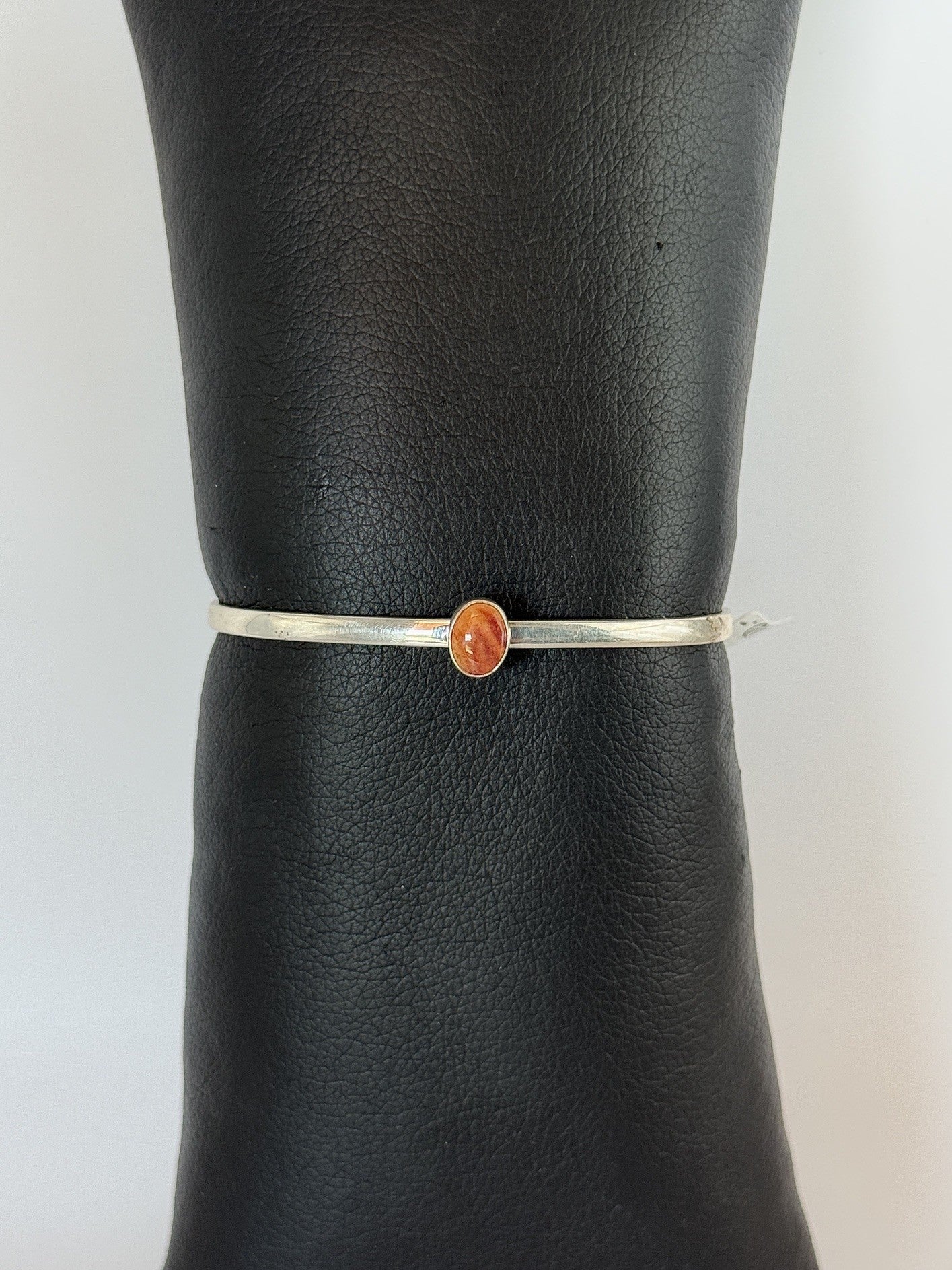Spiny Oyster & Sterling Silver Bracelet