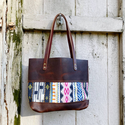 Wool Tote Short: Black / Rainbow Ridge