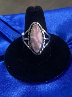 Rhodochrosite & Sterling Silver Ring