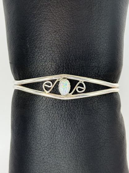 Opal & Sterling Silver Bracelet