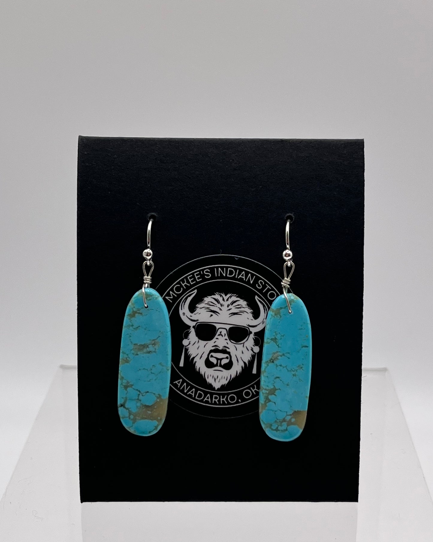 Turquoise Slab Earrings