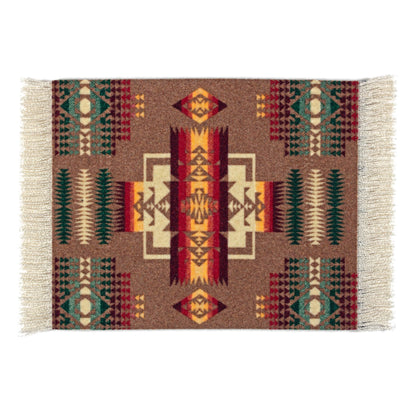 4 Pc CoasterRug Set Pendleton Chief Joseph Khaki