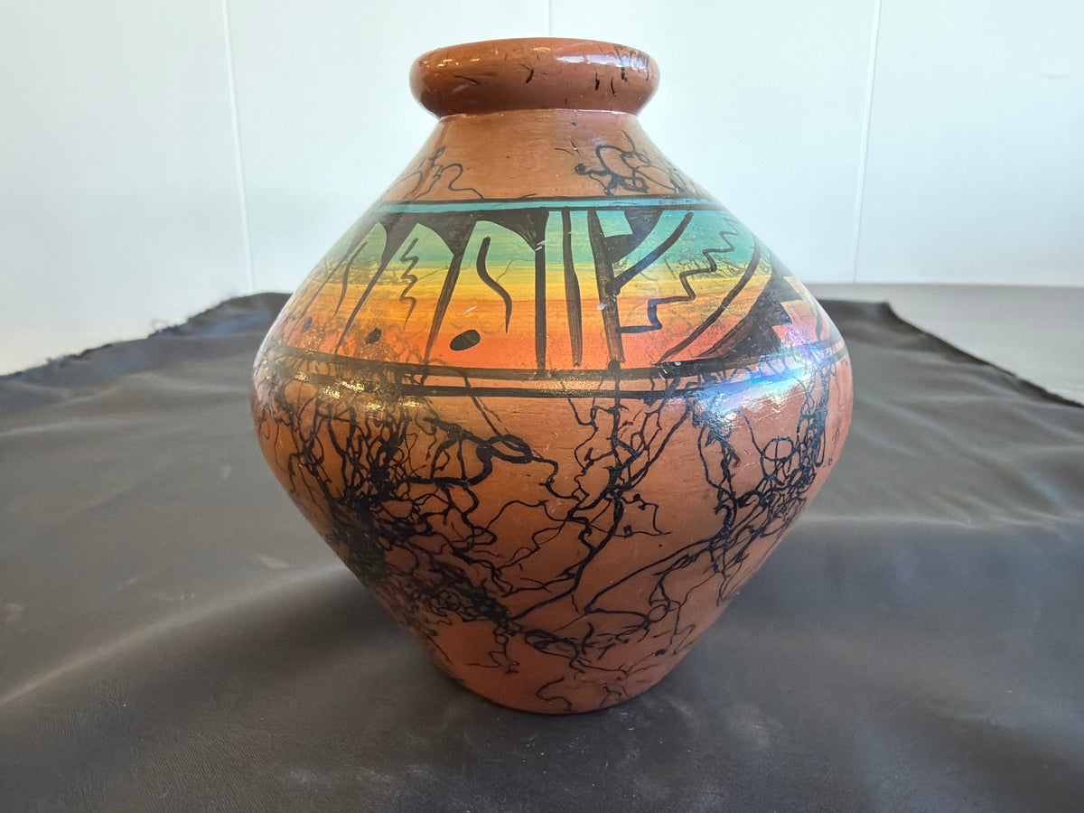 Horsehair Pottery - Peacock