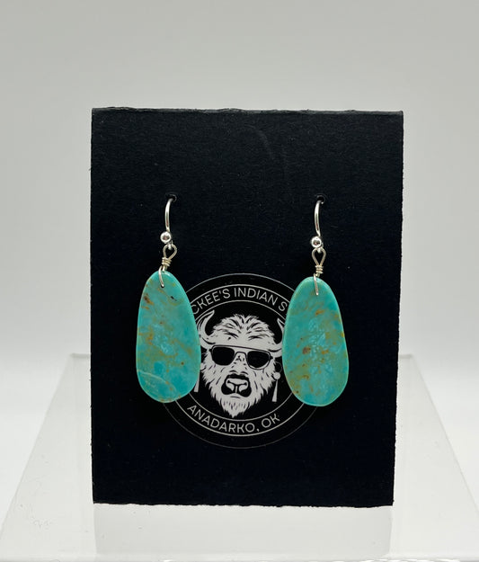 Turquoise Slab Earrings