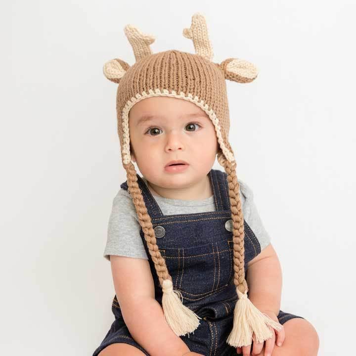 Buck Beanie Hat: M (6-24 Months)