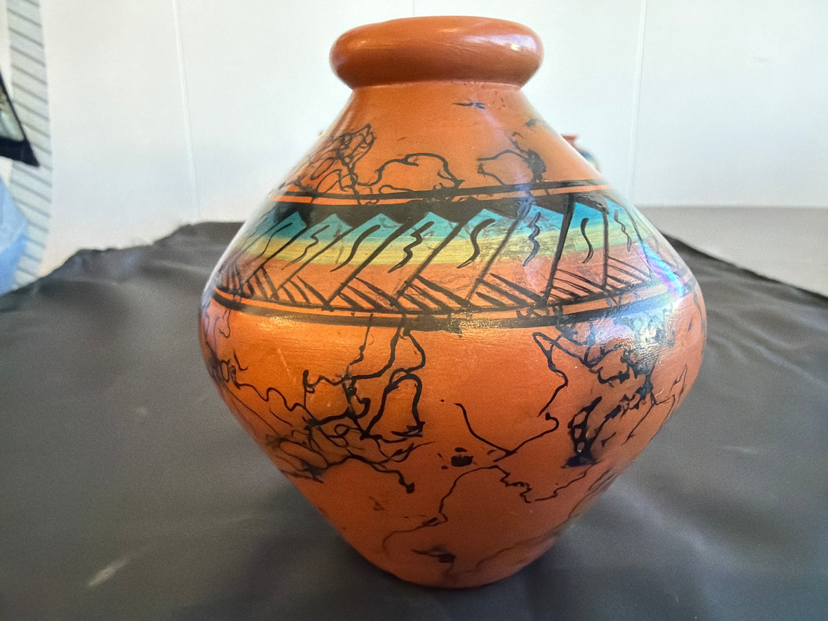 Horsehair Pottery - Peacock