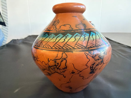Horsehair Pottery - Peacock