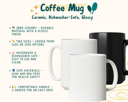 Retro Bison Coffee Mug for Buffalo Fans and Nature Lovers: 11 oz