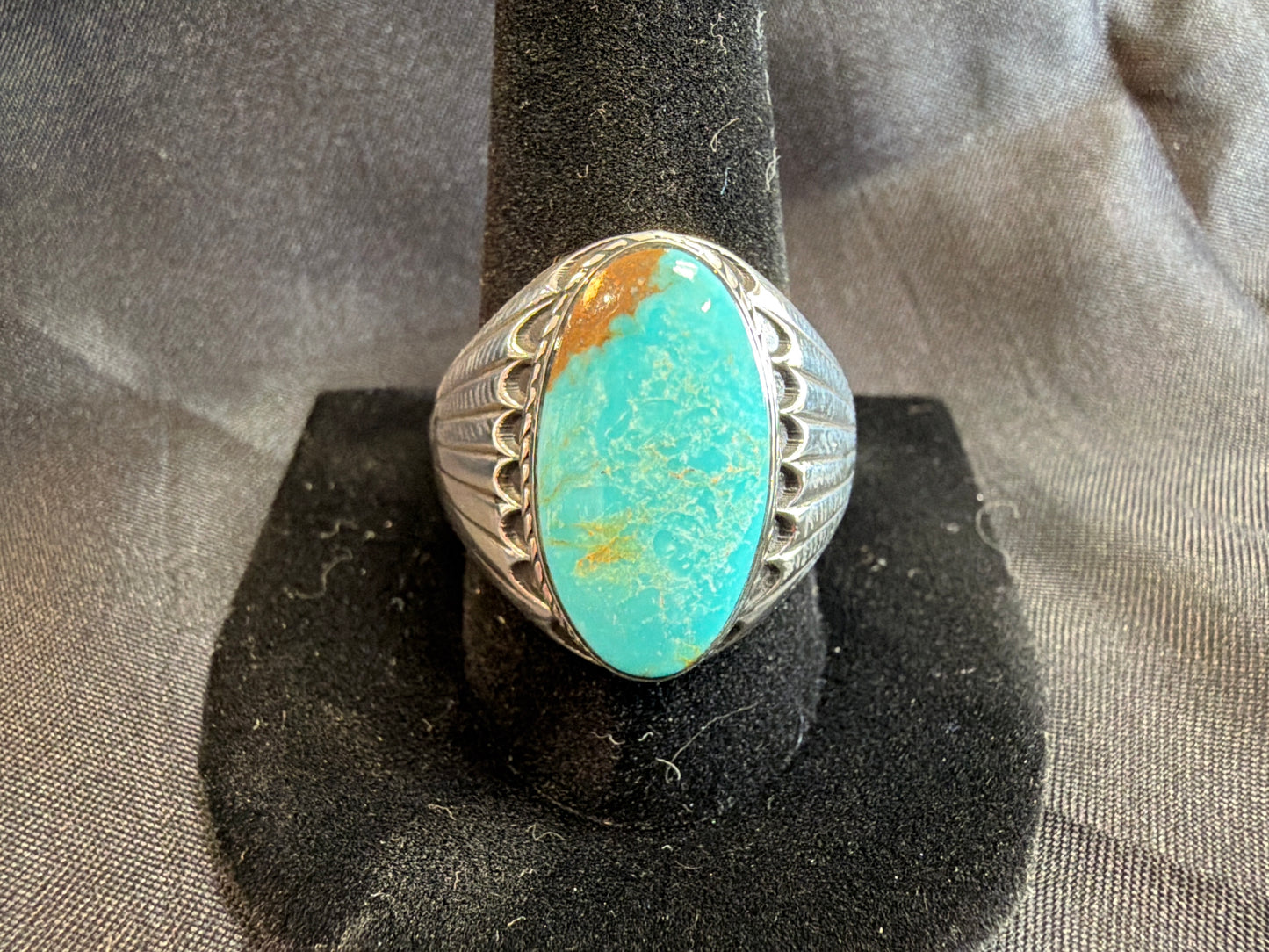 Turquoise/Sterling Silver Ring (Size 12 1/2)