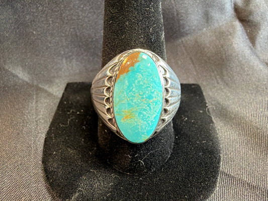 Turquoise/Sterling Silver Ring (Size 12 1/2)