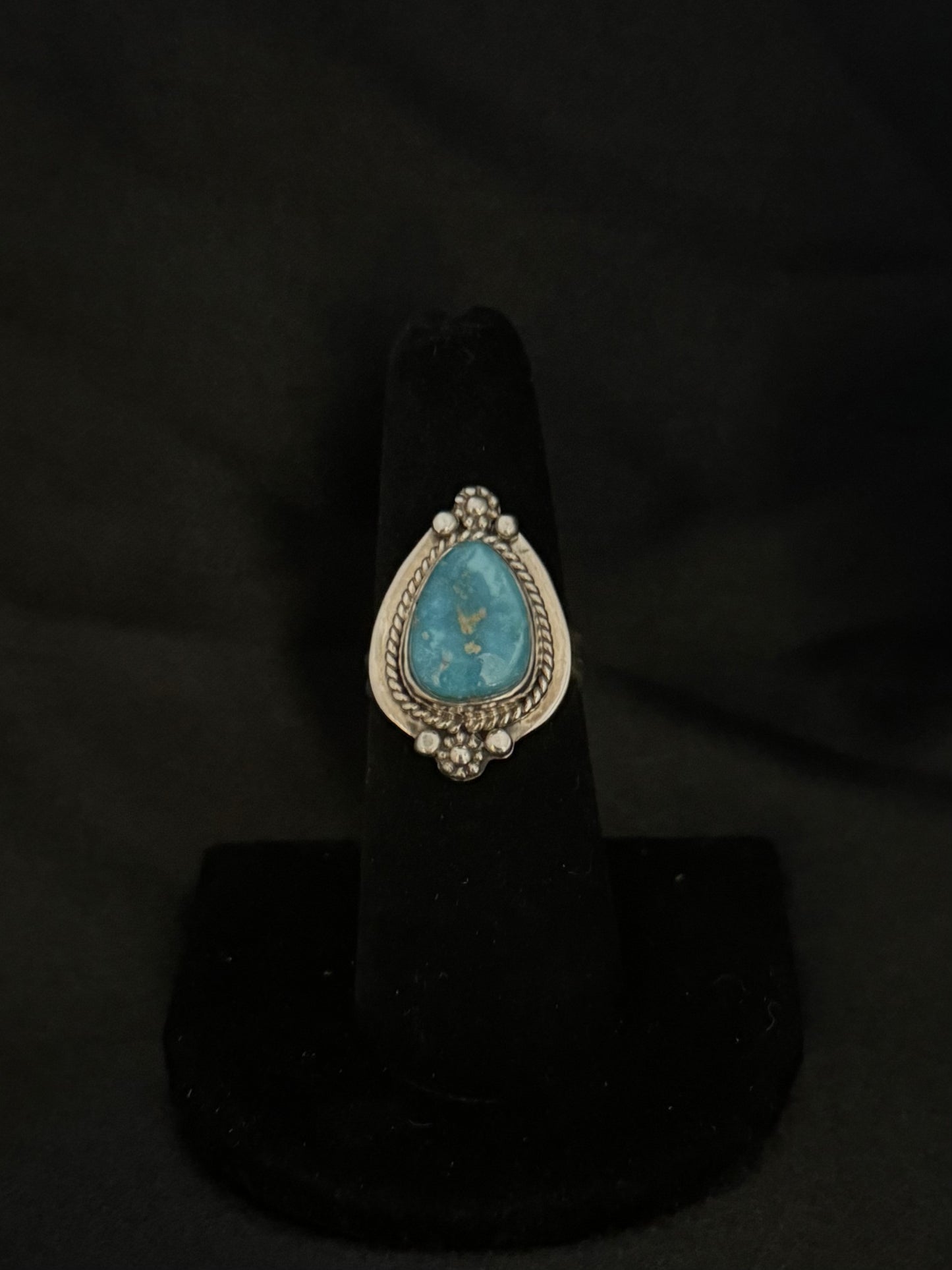 Kingman Turquoise/Sterling Silver Ring (Size 6 1/4)