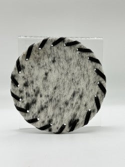 Cowhide Coasters - Western Motif