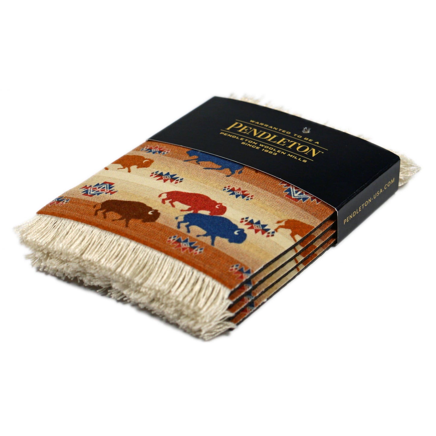 4 Pc CoasterRug Set Pendleton Prairie Rush Hour