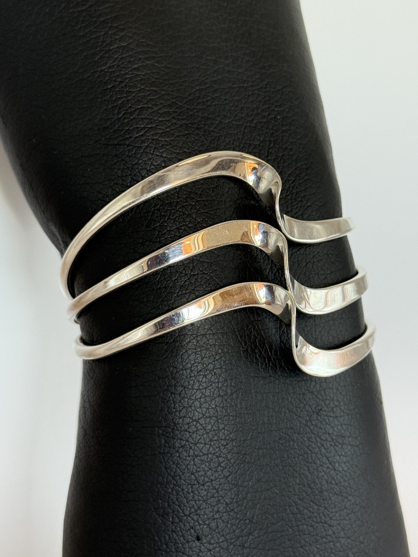 Navajo Sterling Silver Twist Cuff Bracelet