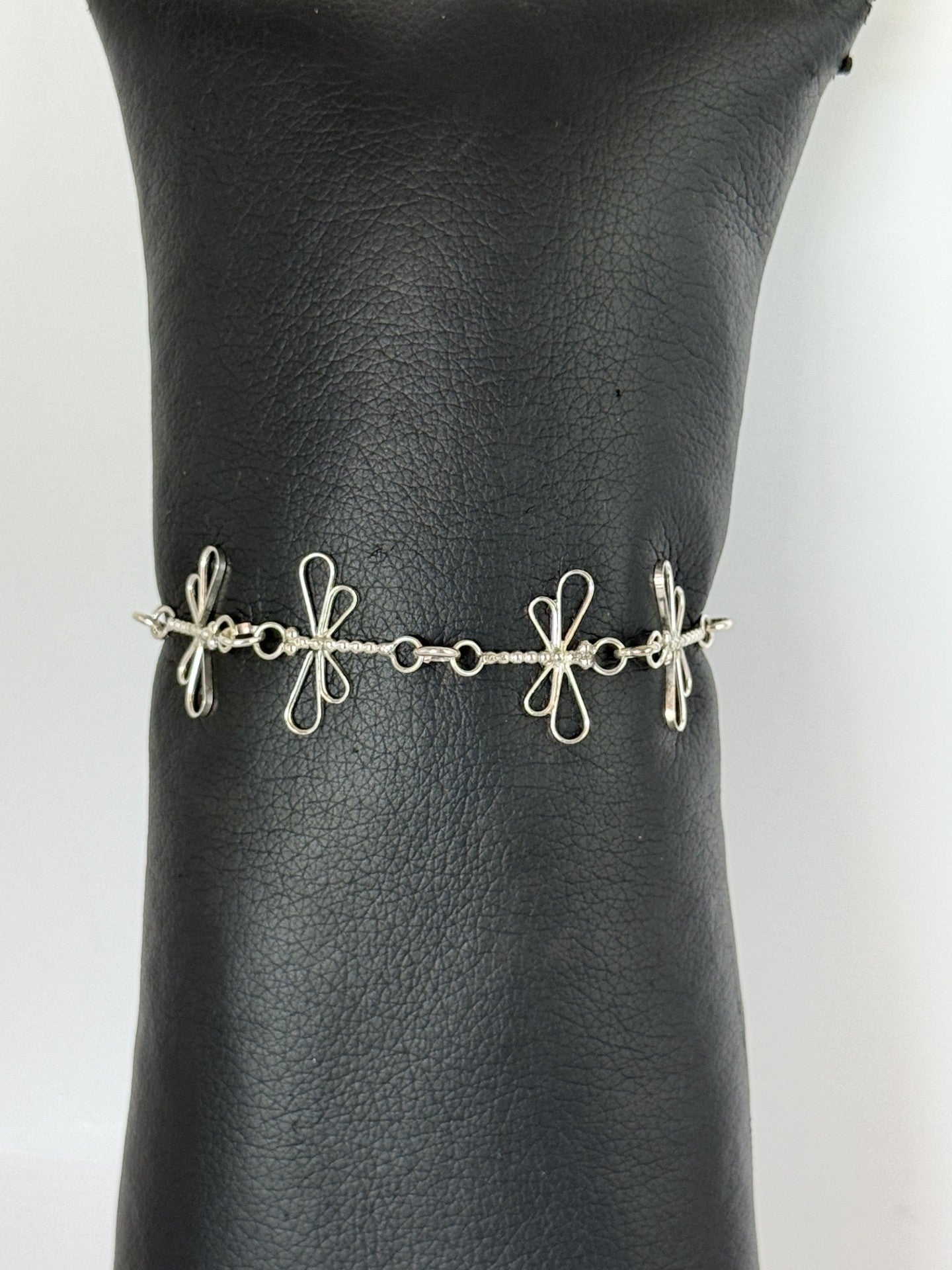 Dragonfly & Sterling Silver Bracelet