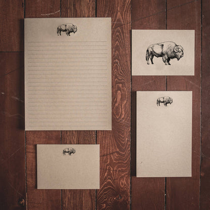 BISON COLLECTION: Single Folded Note Card