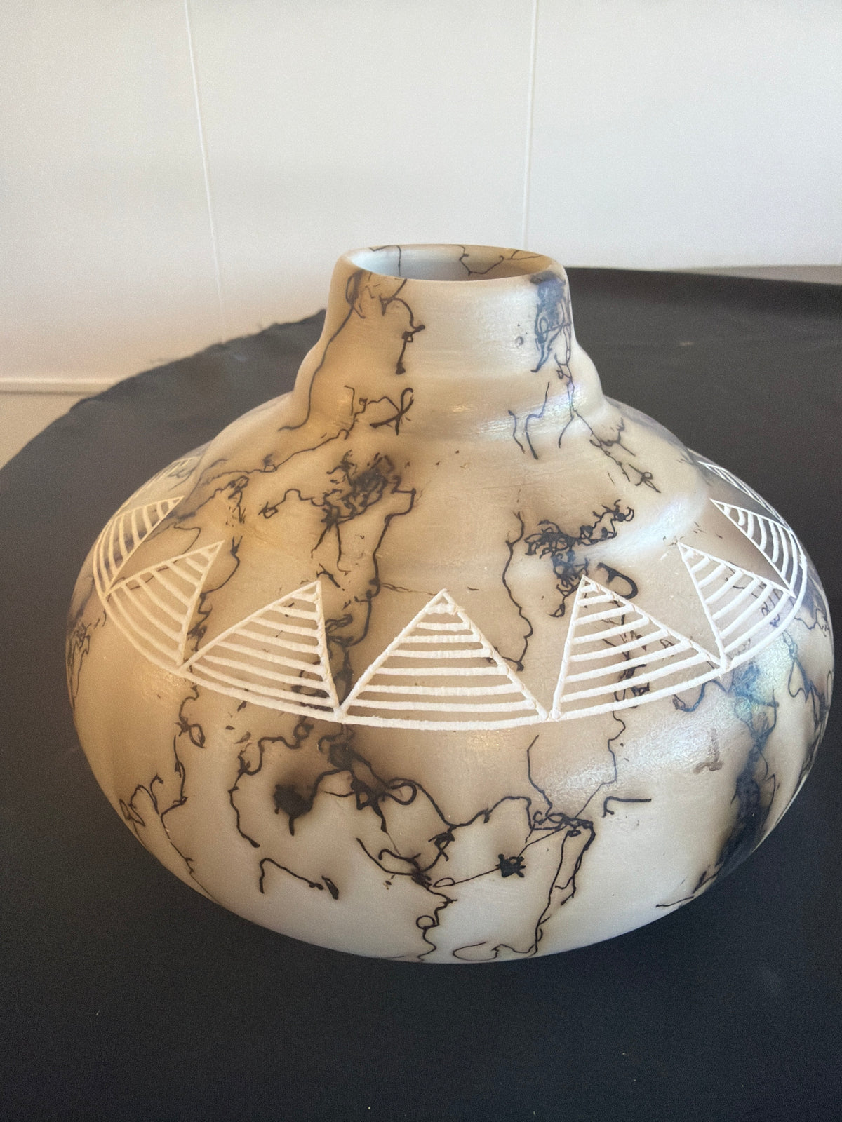 Horsehair Pottery - Flower