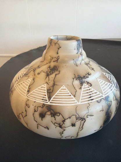 Horsehair Pottery - Flower